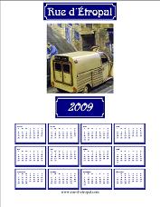Rue d'�tropal 2009 calendar (A4 portrait) - French