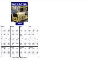 Rue d'�tropal 2009 calendar (A5 portrait)