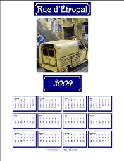 Rue d'�tropal 2009 calendar (A4 portrait)