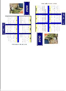 Rue d'�tropal 2010 calendar (folded card) - French