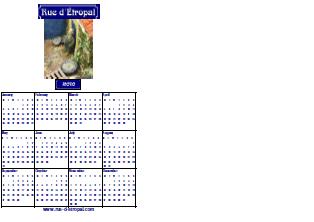 Rue d'�tropal 2010 calendar (A5 portrait)