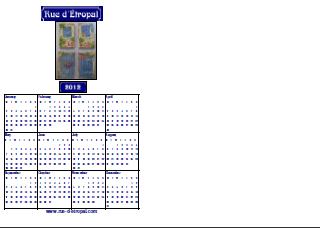 Rue d'�tropal 2012 calendar (A5 portrait)