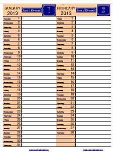Rue d'�tropal 2013 calendar (6 page)