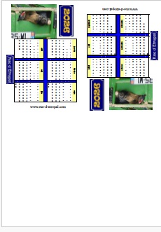 Rue d'�tropal 2026 calendar (folded card) - French