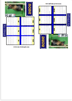 Rue d'�tropal 2026 calendar (folded card)