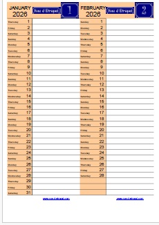 Rue d'�tropal 2026 calendar (6 page)